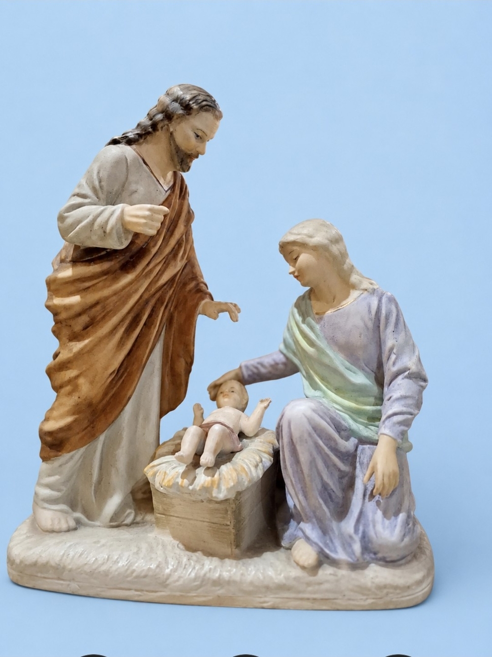 Holy Family Ceramic Nativity Figurine